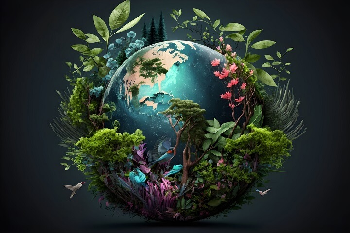 World environment and earth day concept with globe